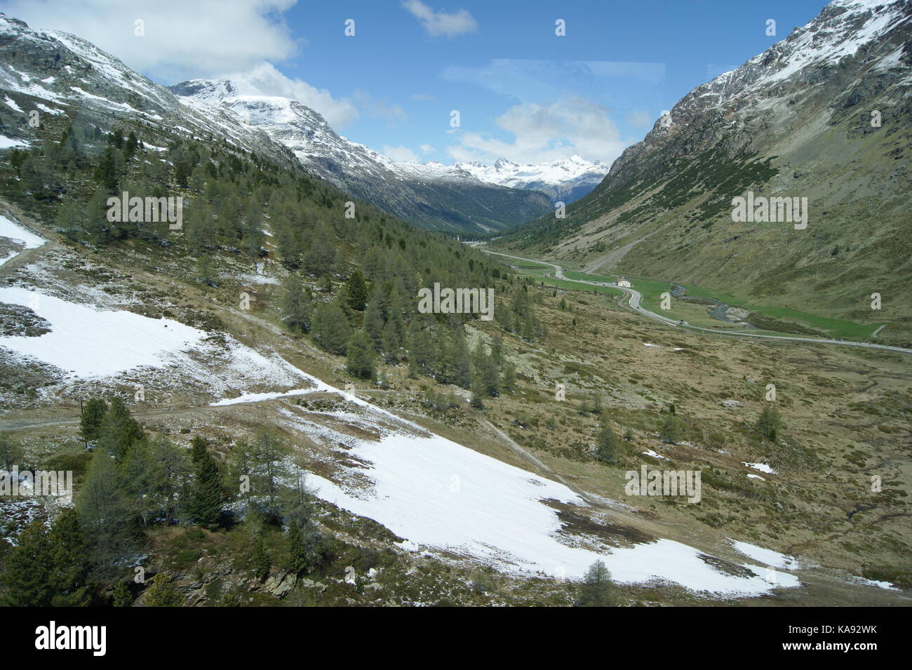 Hautes Alpes à Diavolezza, Grisons, Suisse Banque D'Images