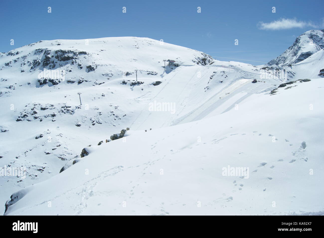 Hautes Alpes à Diavolezza, Grisons, Suisse Banque D'Images