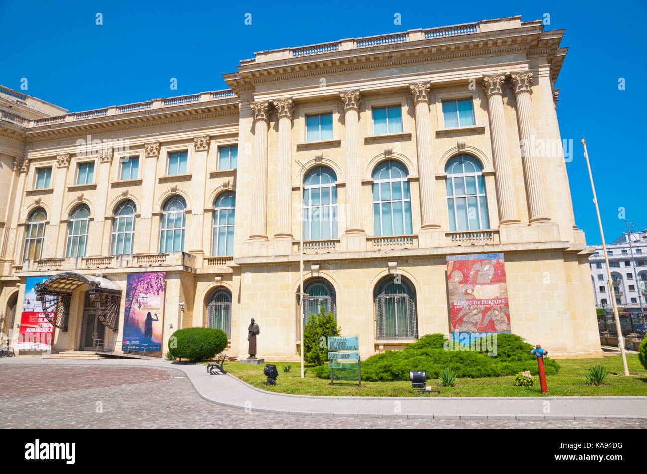 Muzeul National De Arta al Romaniei, le Musée National d'Art de Roumanie, Calea Victoriei, Bucharest, Roumanie Banque D'Images