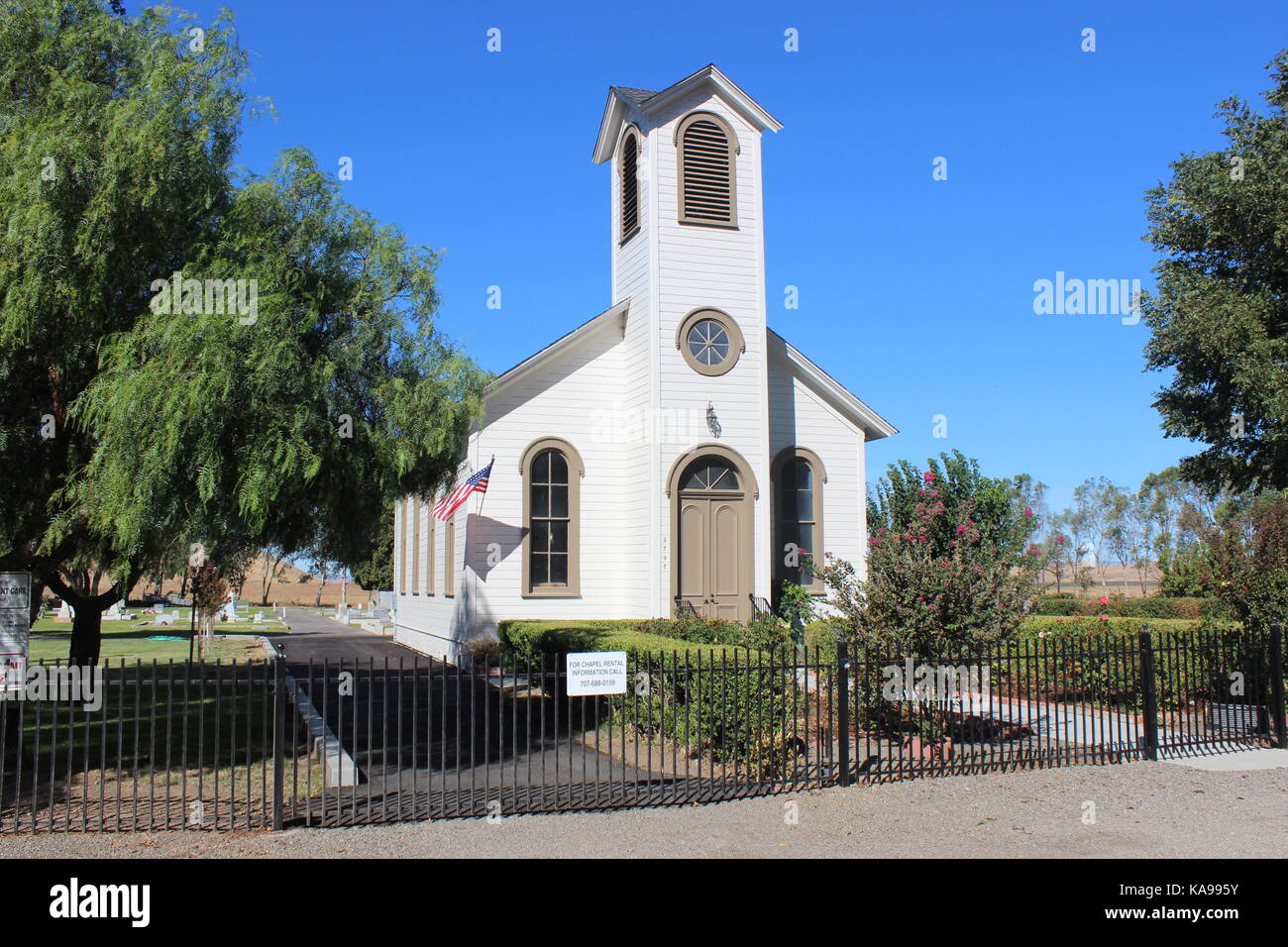 Shiloh église construite 1876, Suison City, Californie Banque D'Images