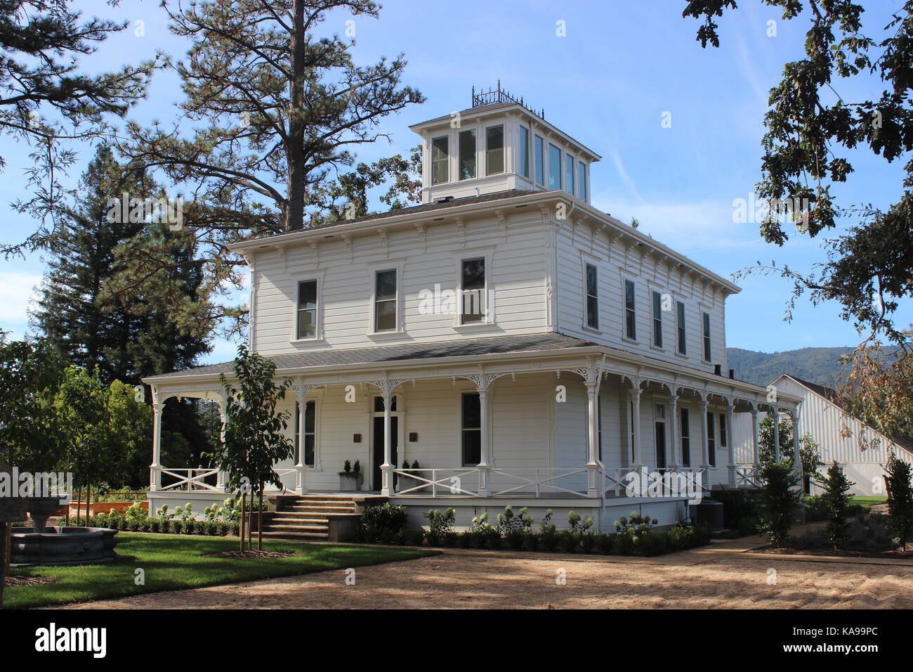 Ranch Helios, construit 1885, Sainte-Hélène, Californie Banque D'Images