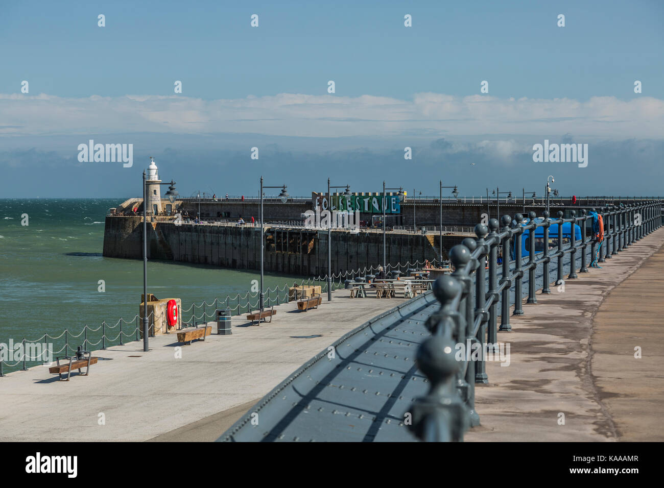 Le port de Folkestone Banque D'Images