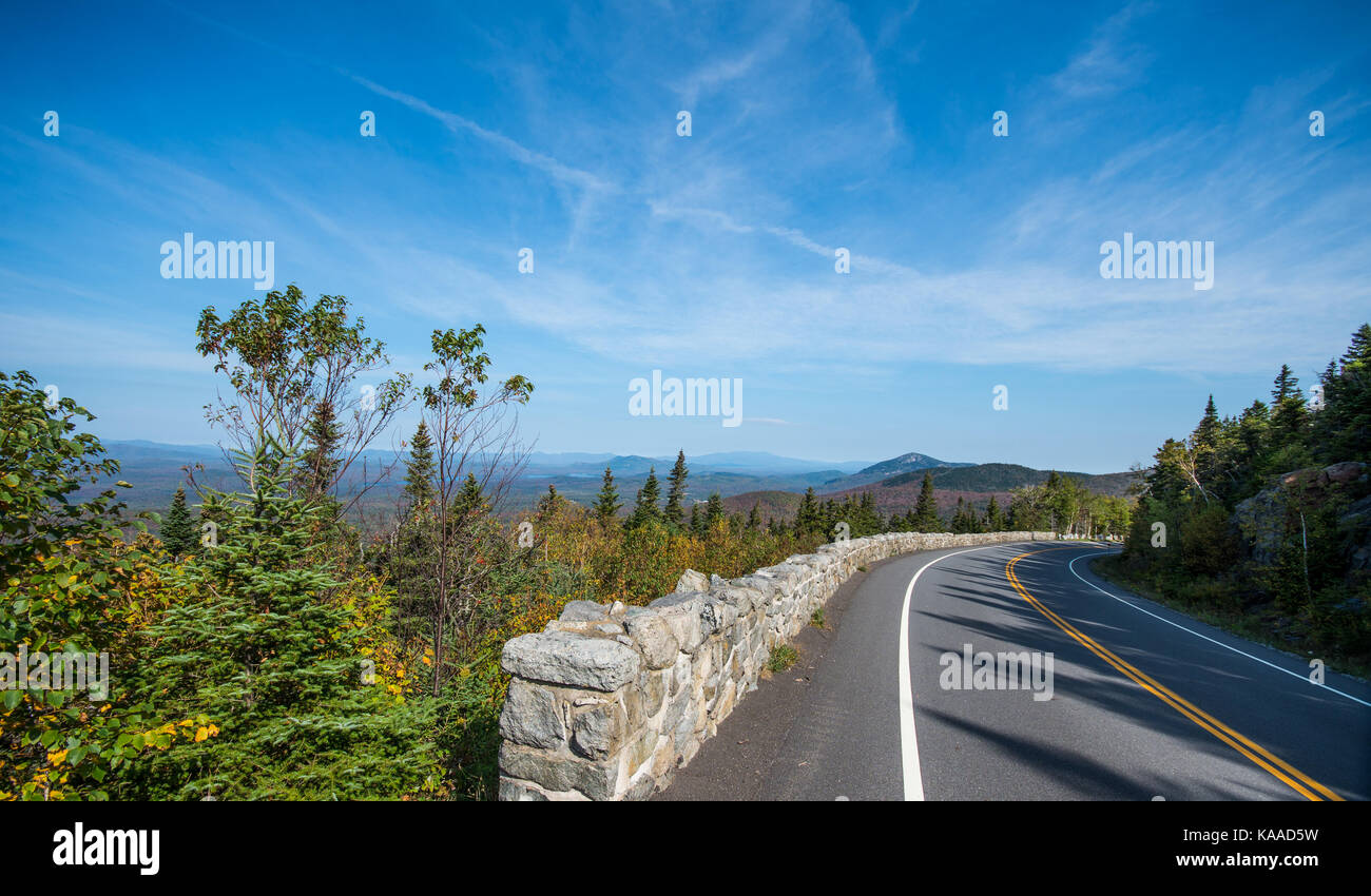 Vues de Whiteface Veterans Memorial Highway Banque D'Images