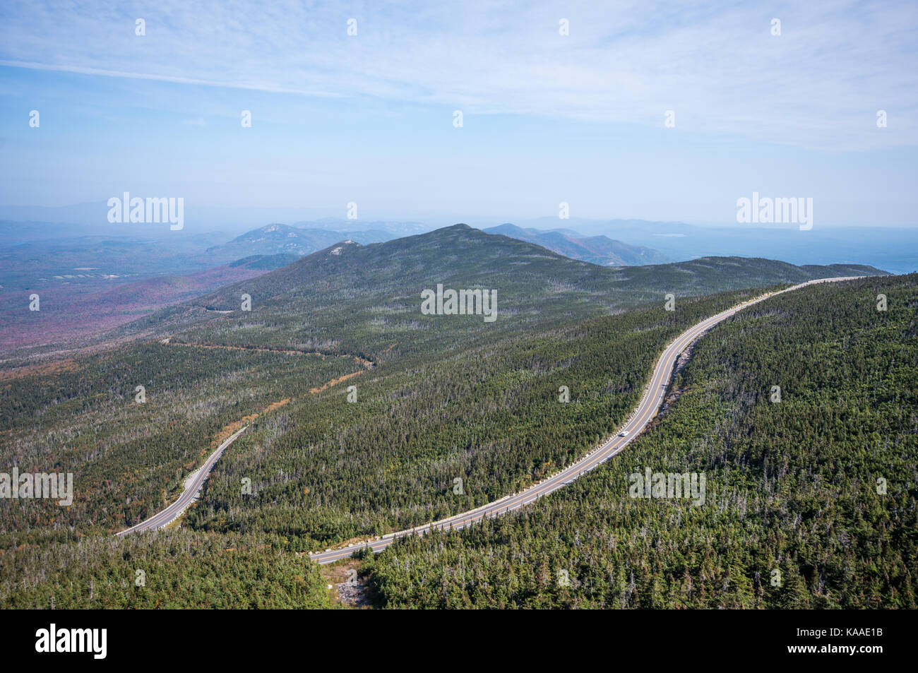 Vues de Whiteface Veterans Memorial Highway Banque D'Images