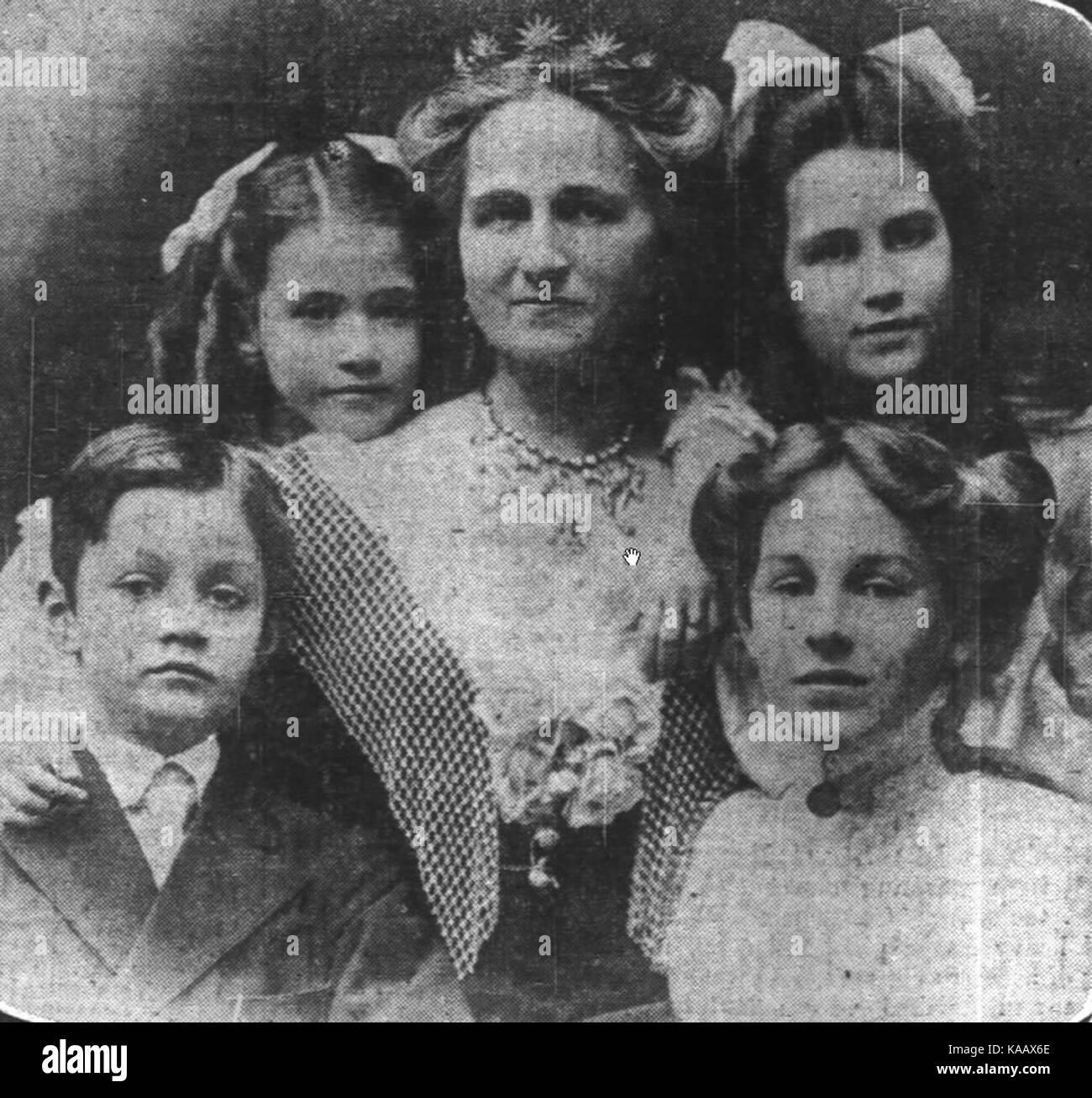 Selfridge Rose et familiale 1909 Banque D'Images