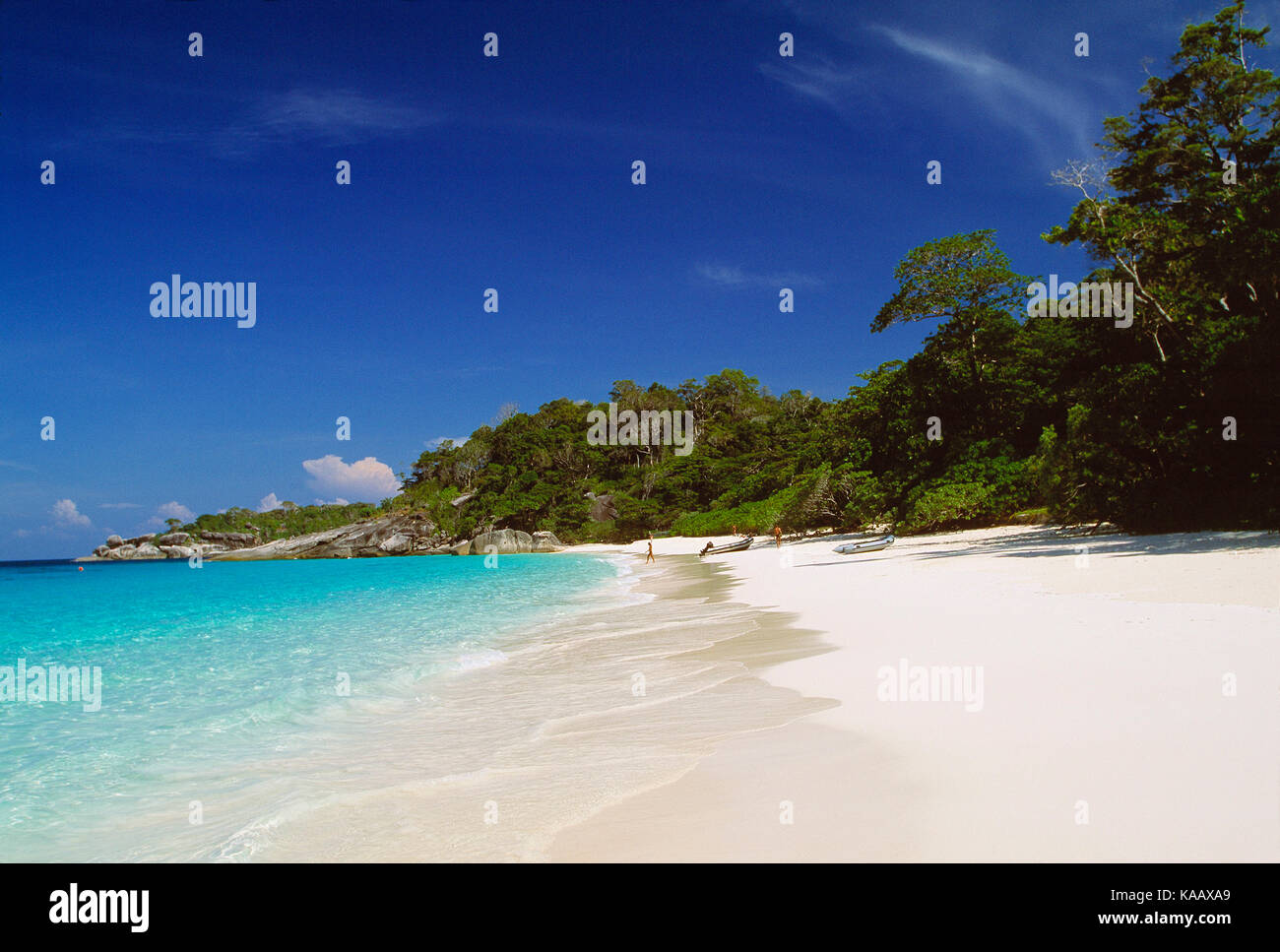 La Thaïlande. Les îles Similan. Plage. Banque D'Images