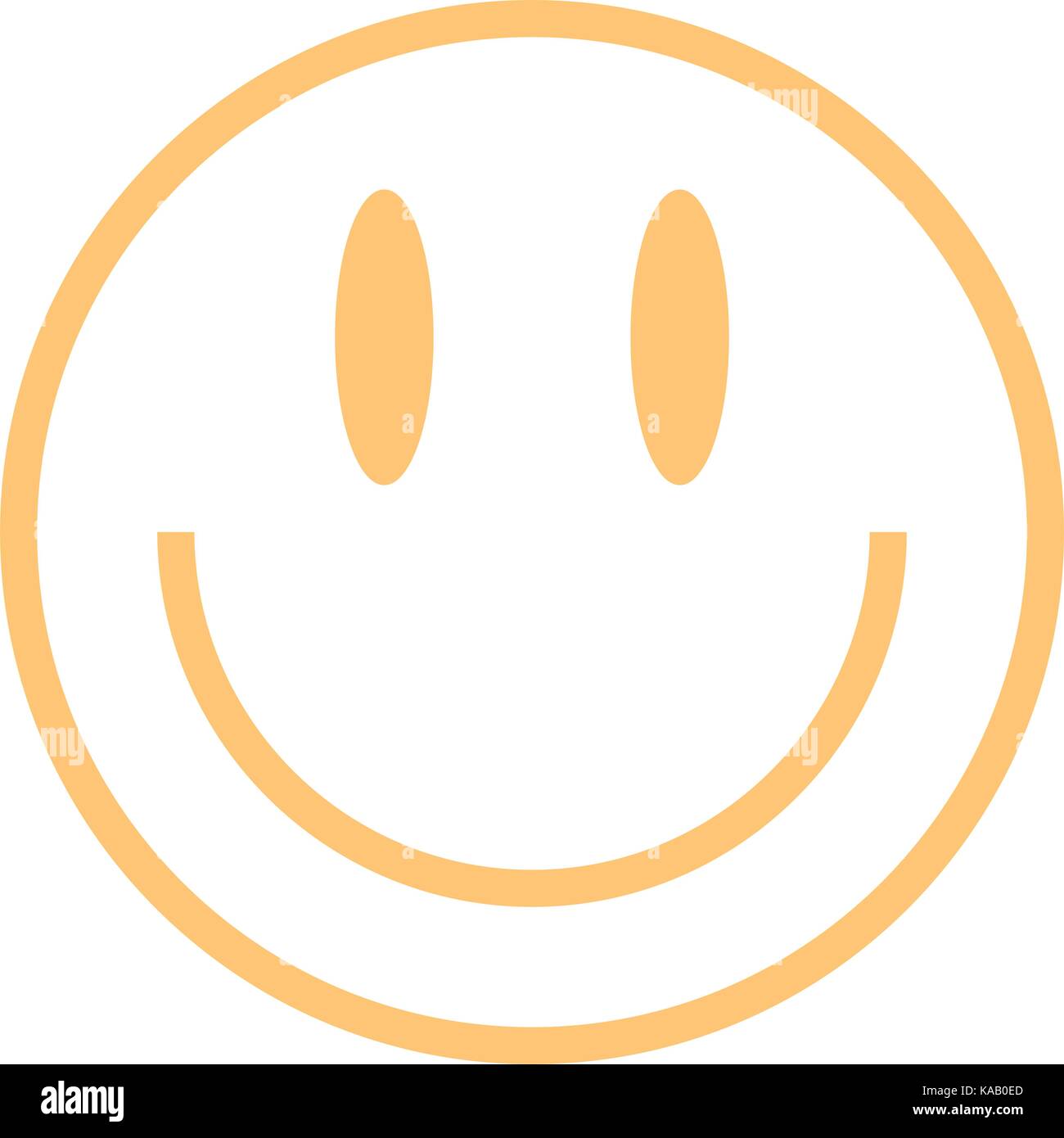 L'utiliser dans tous vos projets. smiley happy smiling face en télévision. style recolorable facile et rapide forme. vector illustration d'un élément graphique Illustration de Vecteur