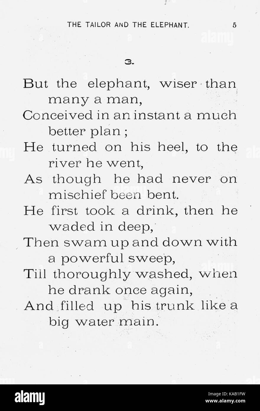 Cette illustration unique montre un tailleur et un éléphant, symbolisant probablement une interaction inhabituelle ou humoristique, mêlant profession humaine et faune sauvage dans un cadre créatif. Banque D'Images