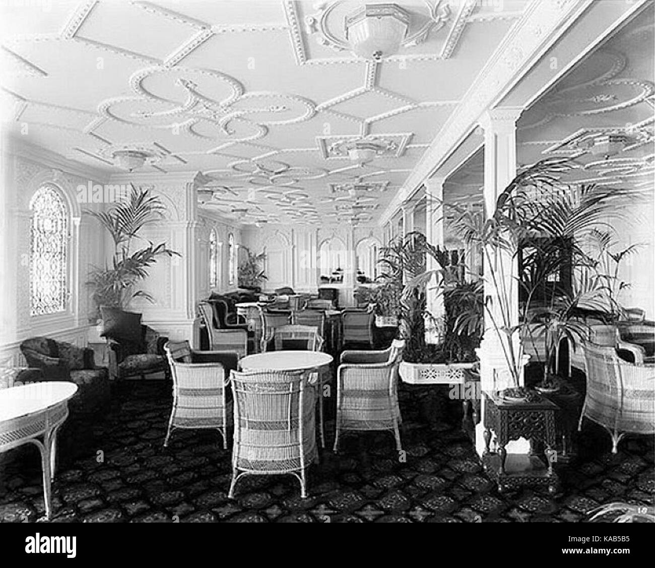 RMS Olympic salle de réception Banque D'Images