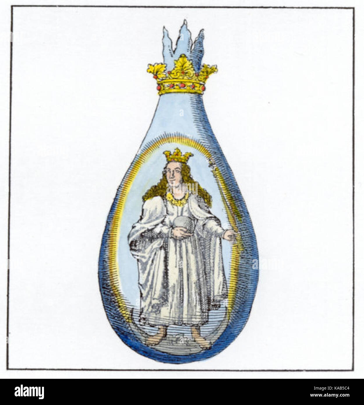 Splendor Solis. Image 17 Mercure La Dame Blanche Banque D'Images