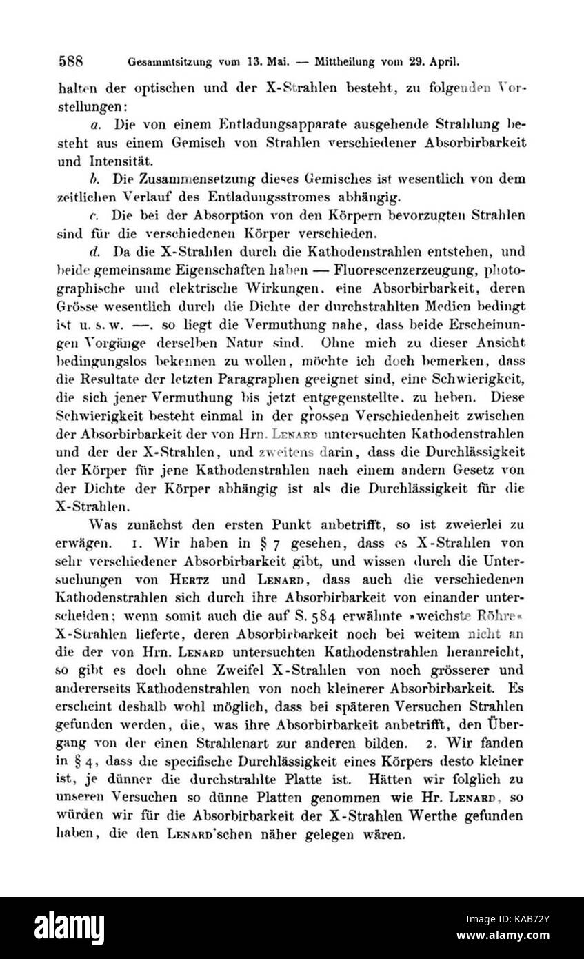Röntgen Strahlen caractéristiques 13 Banque D'Images