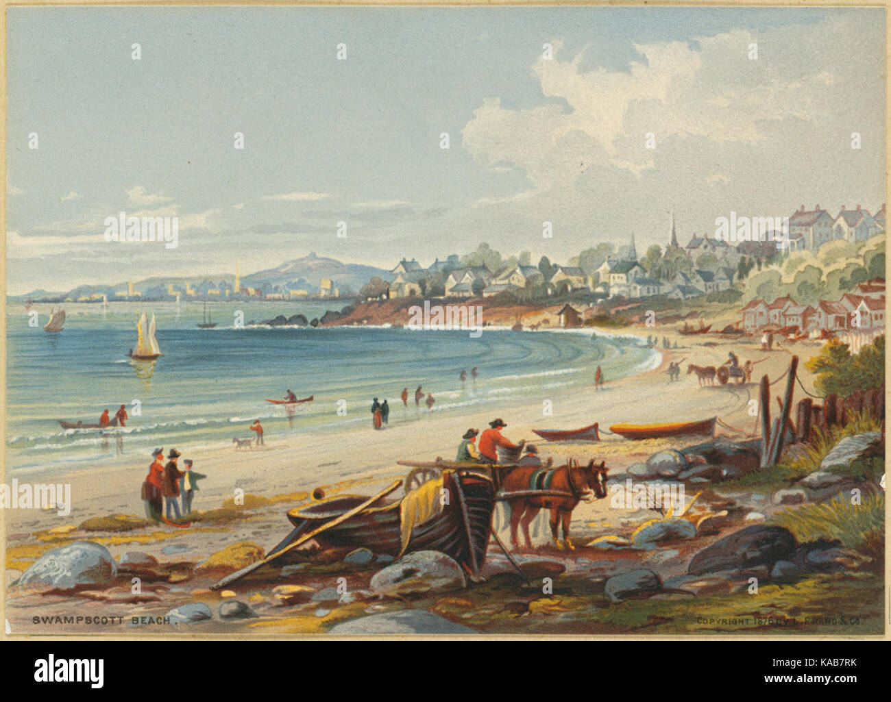 Swampscott Beach 2 (Boston Public Library) Banque D'Images