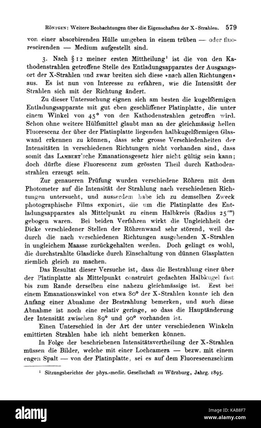 Röntgen Strahlen caractéristiques 04 Banque D'Images