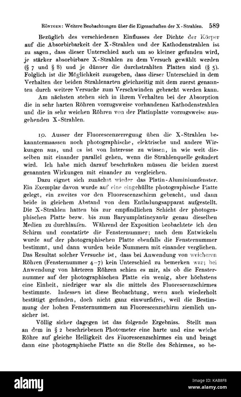Röntgen Strahlen caractéristiques 14 Banque D'Images