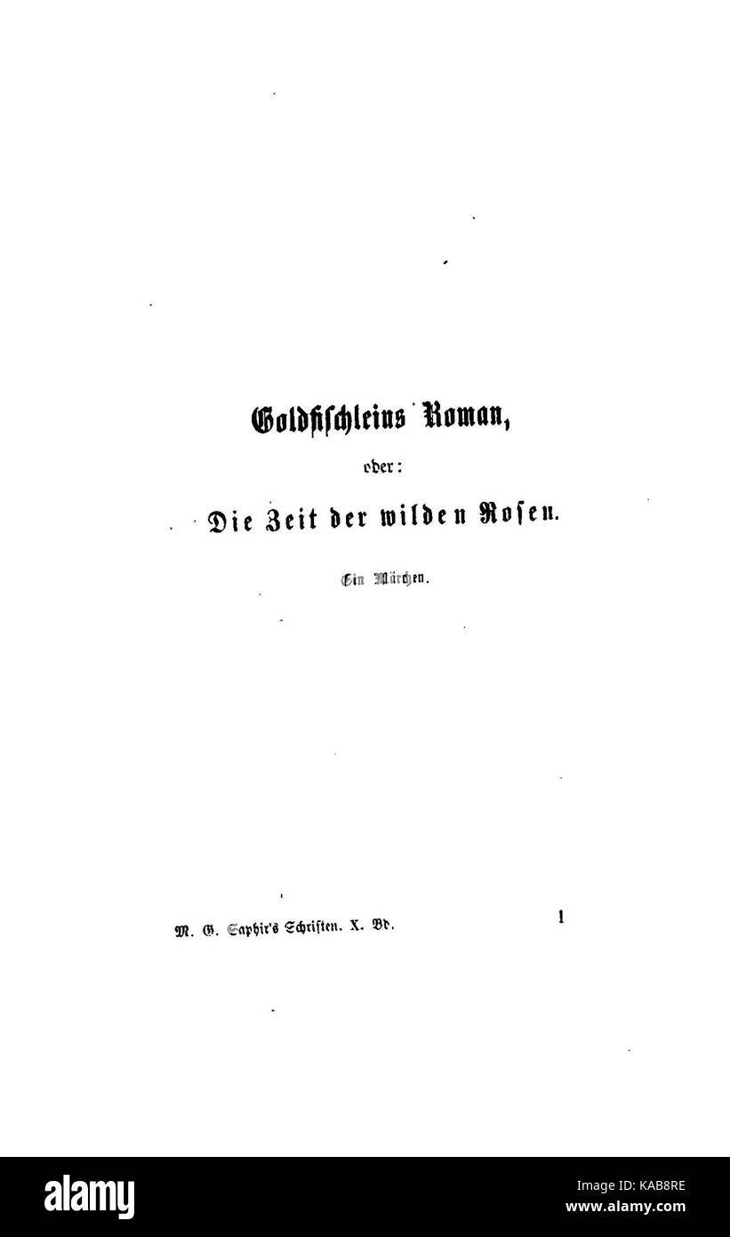 Goldfischlein 001 Saphir Banque D'Images