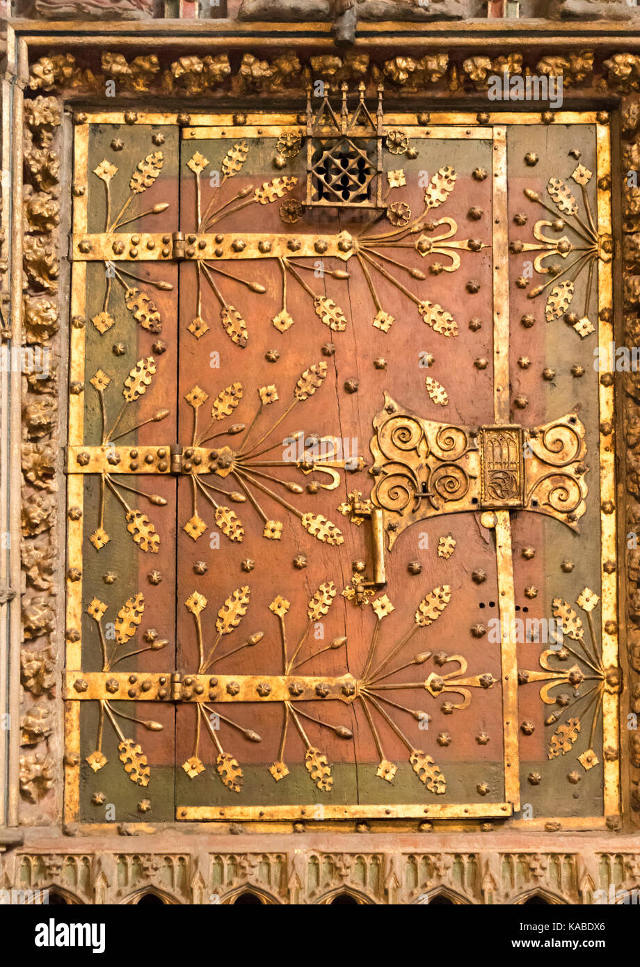 Lieu de culte du Saint Sacrement, 1370, Église Saint Sebaldus (St. G. Sebald, Sebalduskirche), Nuremberg, Allemagne Banque D'Images