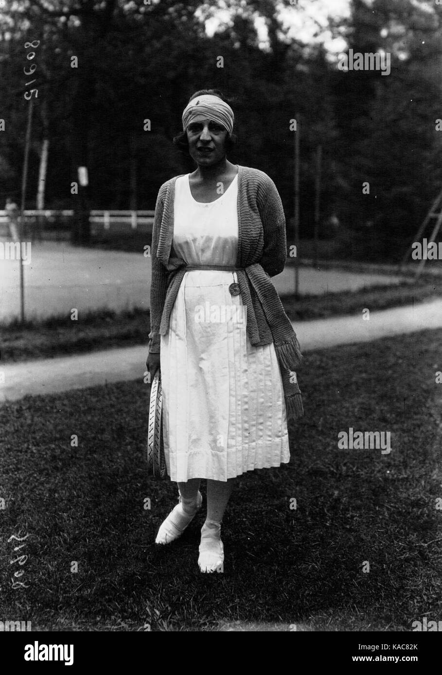 Suzanne Lenglen 1920 Banque D'Images