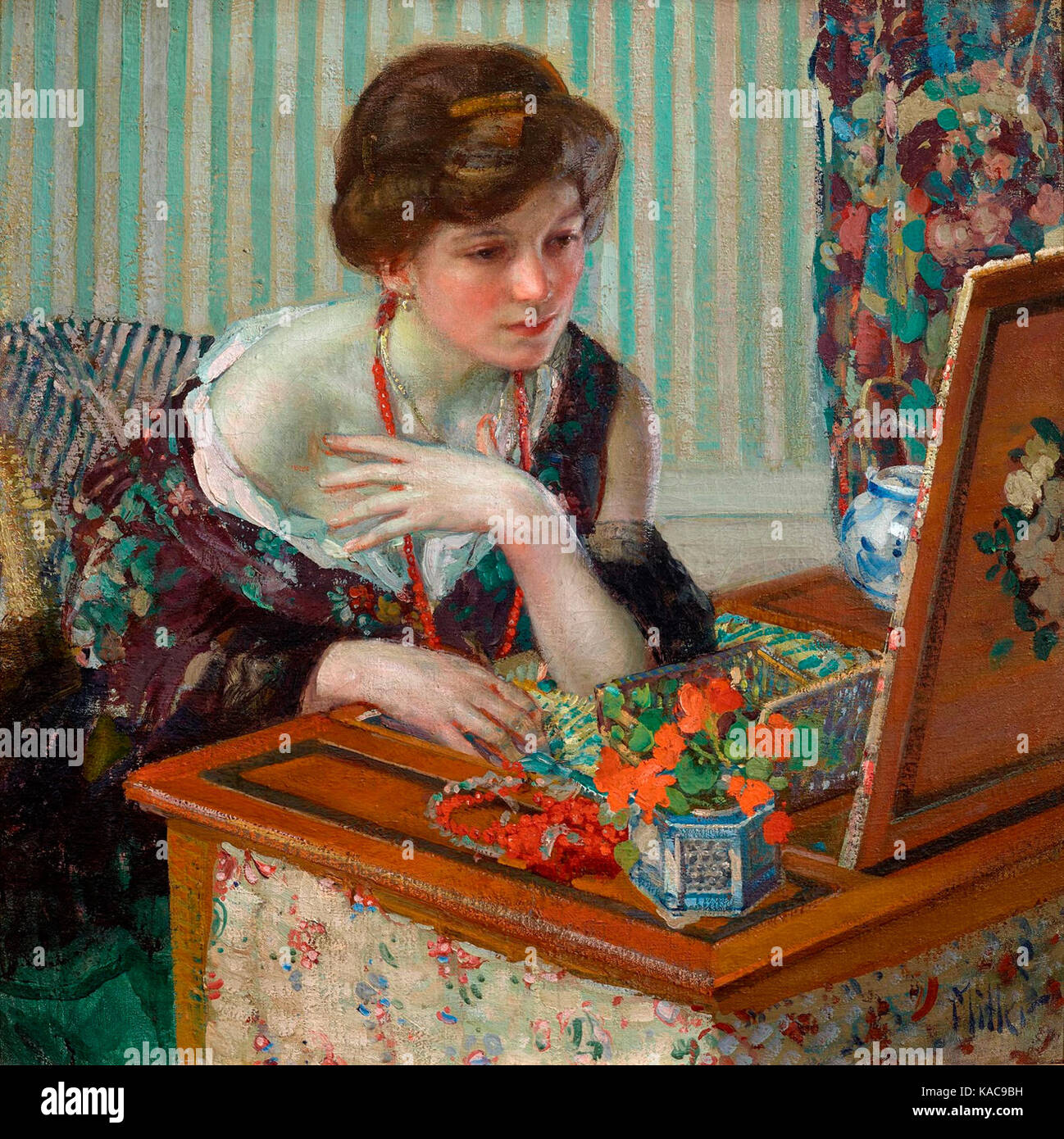Richard Edward Miller Collier écarlate Banque D'Images
