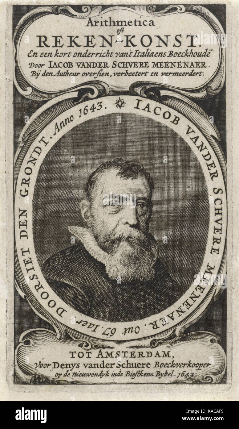 Ce portrait, réalisé par Salomon Savery en 1913, représente Jacob van der Schuere. L'œuvre d'art est un exemple de portrait du début du XXe siècle dans un style classique. Banque D'Images