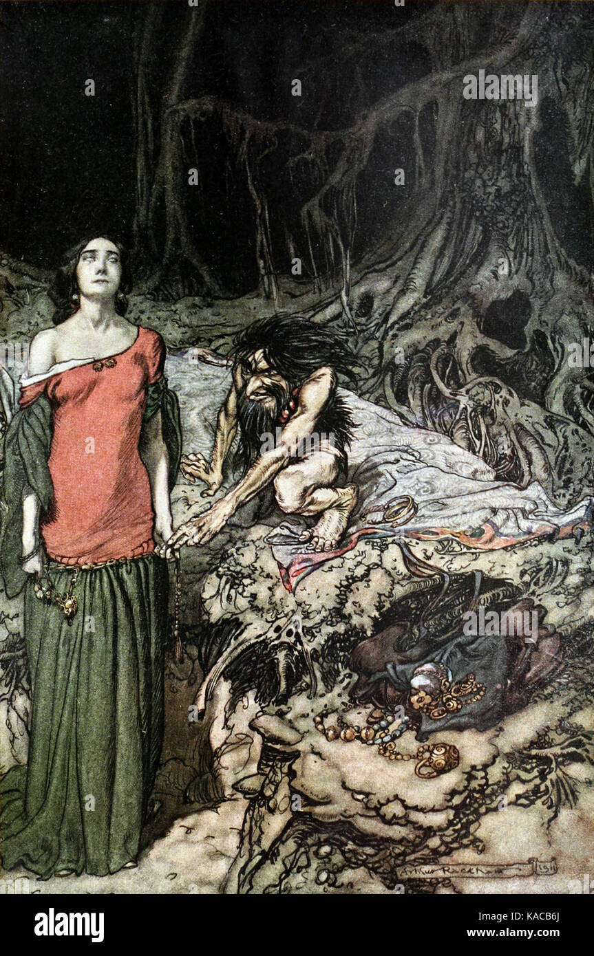 Siegfried et le Crépuscule des Dieux p 136 Banque D'Images