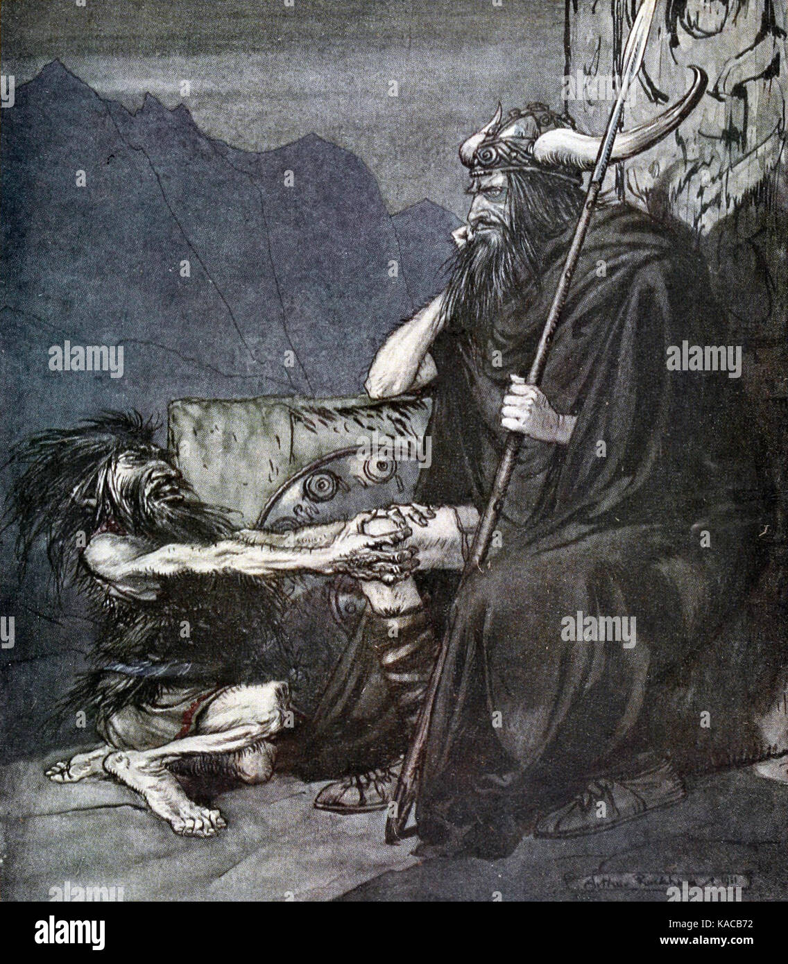 Siegfried et le Crépuscule des Dieux p 138 Banque D'Images