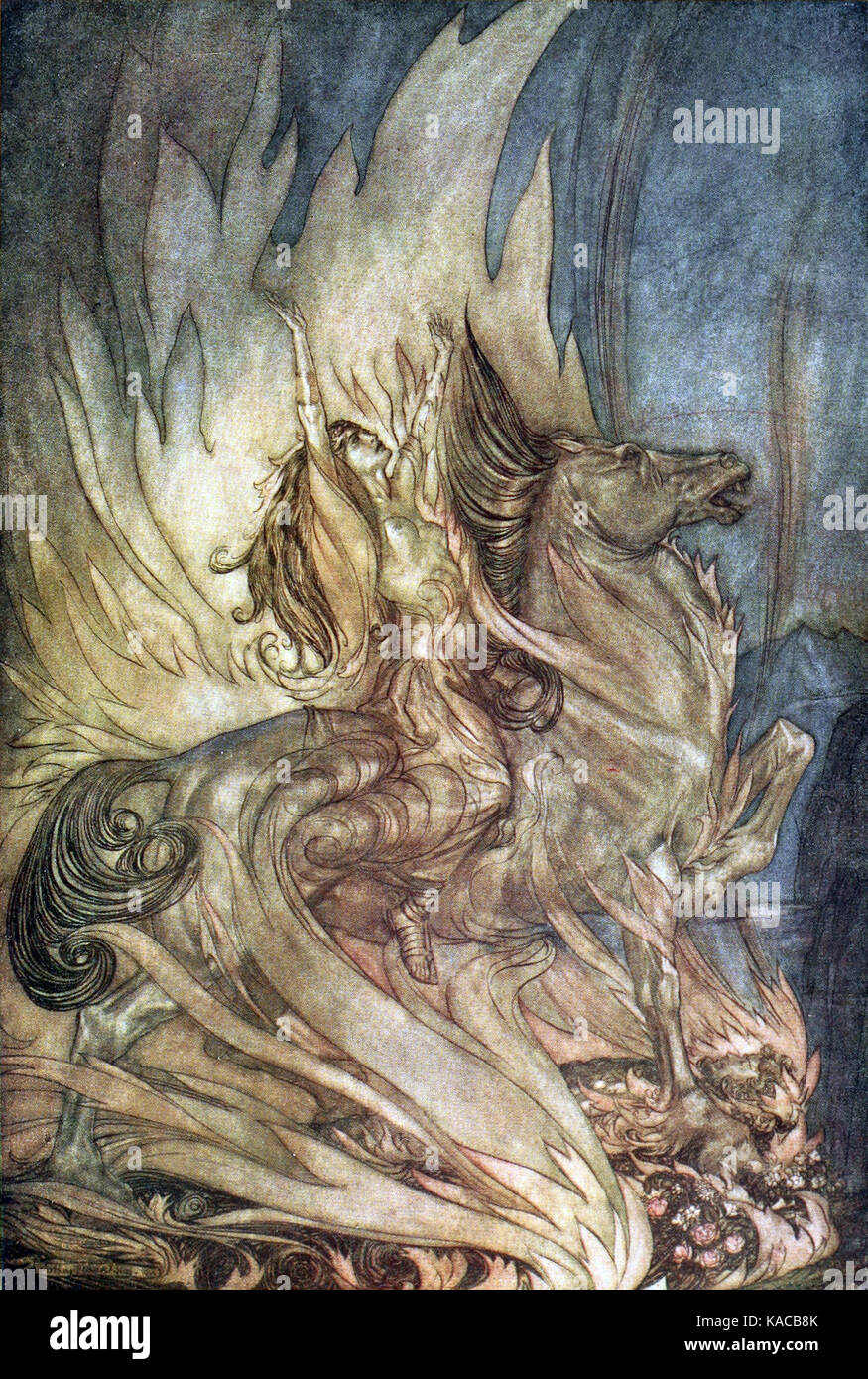 Siegfried et le Crépuscule des Dieux p 180 Banque D'Images