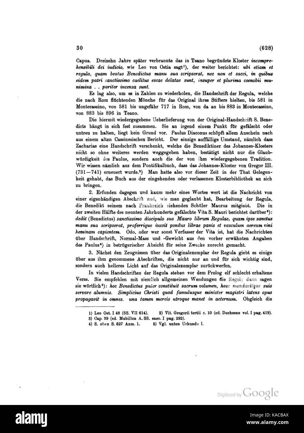 'Textgeschichte der Regula S. Benedicti' est un travail scientifique sur l'histoire et le développement de la règle des régimes Benedict, qui donne un aperçu de la vie monastique et de sa signification religieuse au fil du temps. Banque D'Images