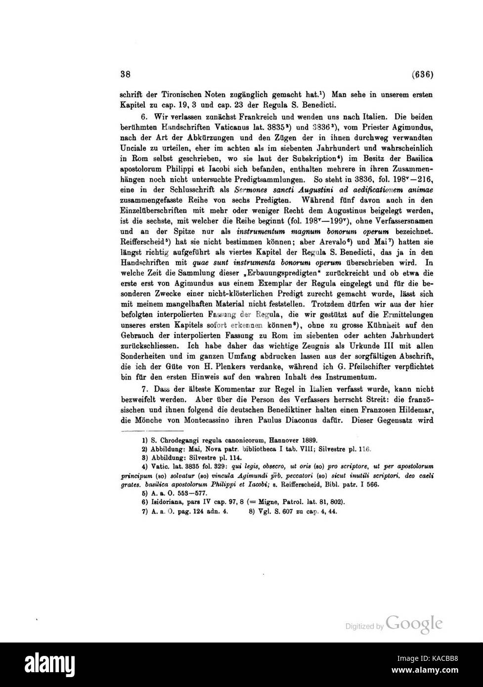 Cette entrée tirée de 'Textgeschichte der Regula S. Benedicti' présente un récit historique de la règle de tous Benedict, texte essentiel du monachisme chrétien. Il retrace l'évolution de l'influence de la règle sur la vie monastique et les pratiques spirituelles. Banque D'Images