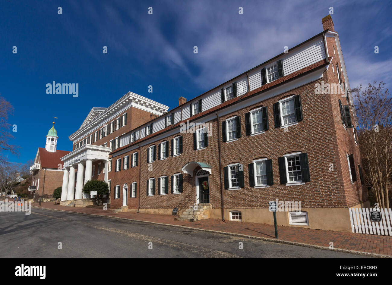 Winston-salem, Caroline du Nord, États-Unis - décembre 27:south hall construit en 1805, à Salem College le 17 décembre 2014 à Winston-salem, Caroline du Nord, États-Unis Banque D'Images