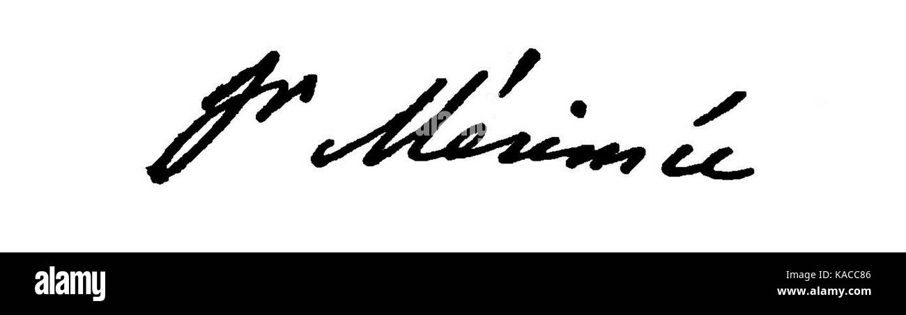 La signature de Banque D'Images