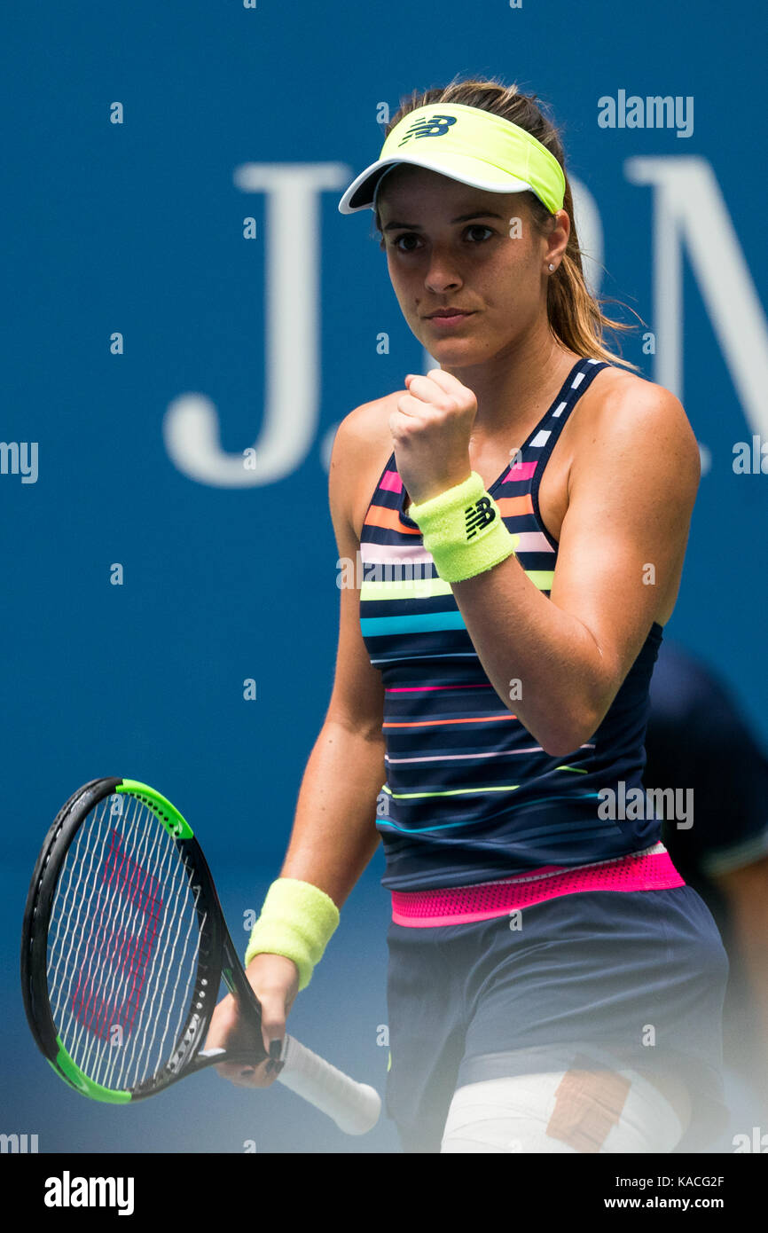 Nicole Gibbs (usa) de la compétition à l'US Open Tennis Championships 2017 Banque D'Images
