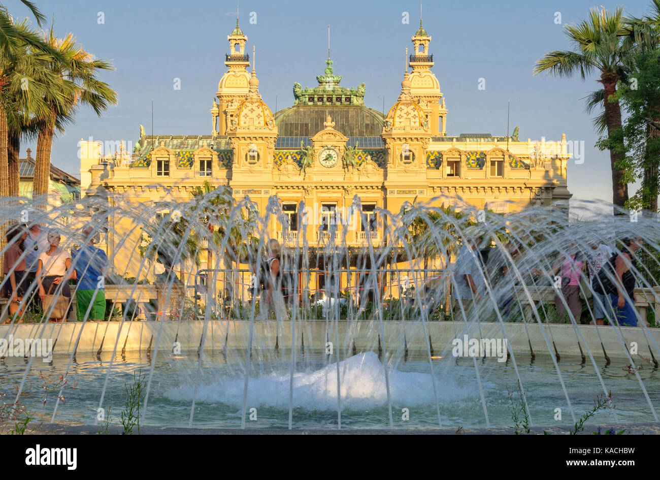 Le légendaire casino de Monte Carlo - Monaco Banque D'Images