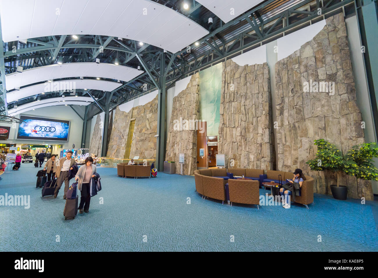 Terminal domestique à l'aéroport international de Vancouver - Vancouver, BC, Canada - le 14 septembre 2017. Banque D'Images