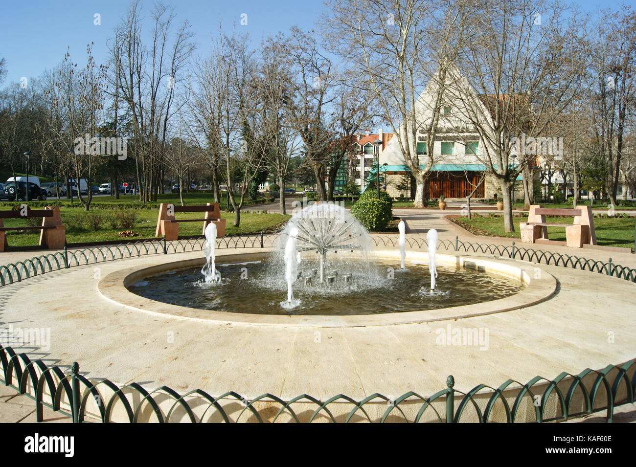 La station de montagne d'Ifrane, Atlas, Maroc Banque D'Images