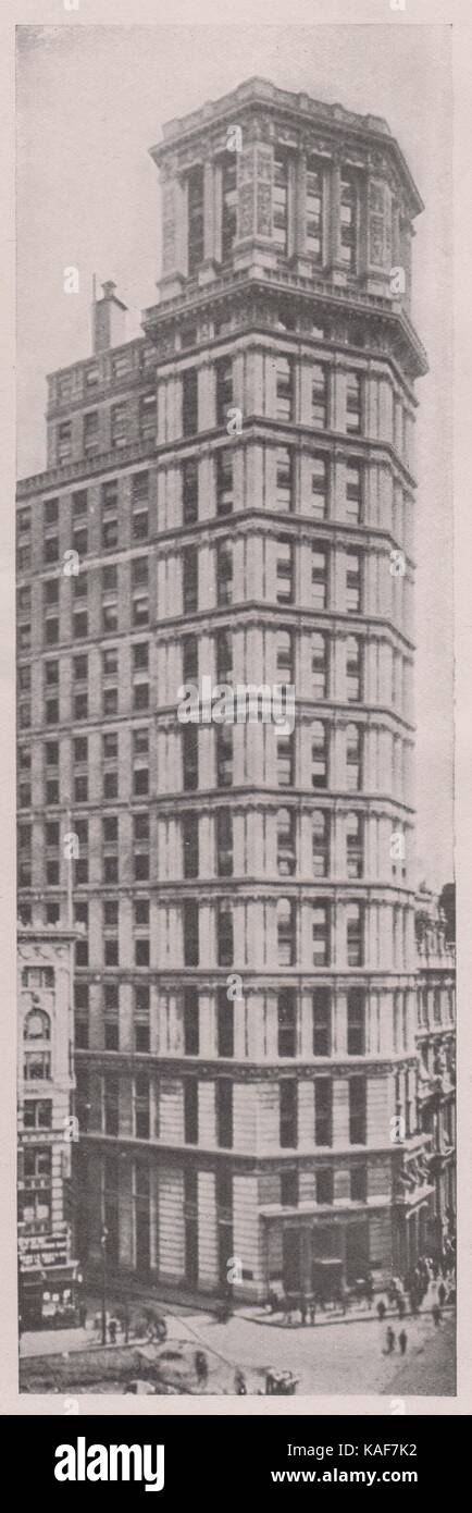 St. Paul's Building, à l'angle de Broadway et Ann Street. L'un des premiers gratte-ciel, un immeuble de bureaux de 26 étages, 317 fe… Banque D'Images