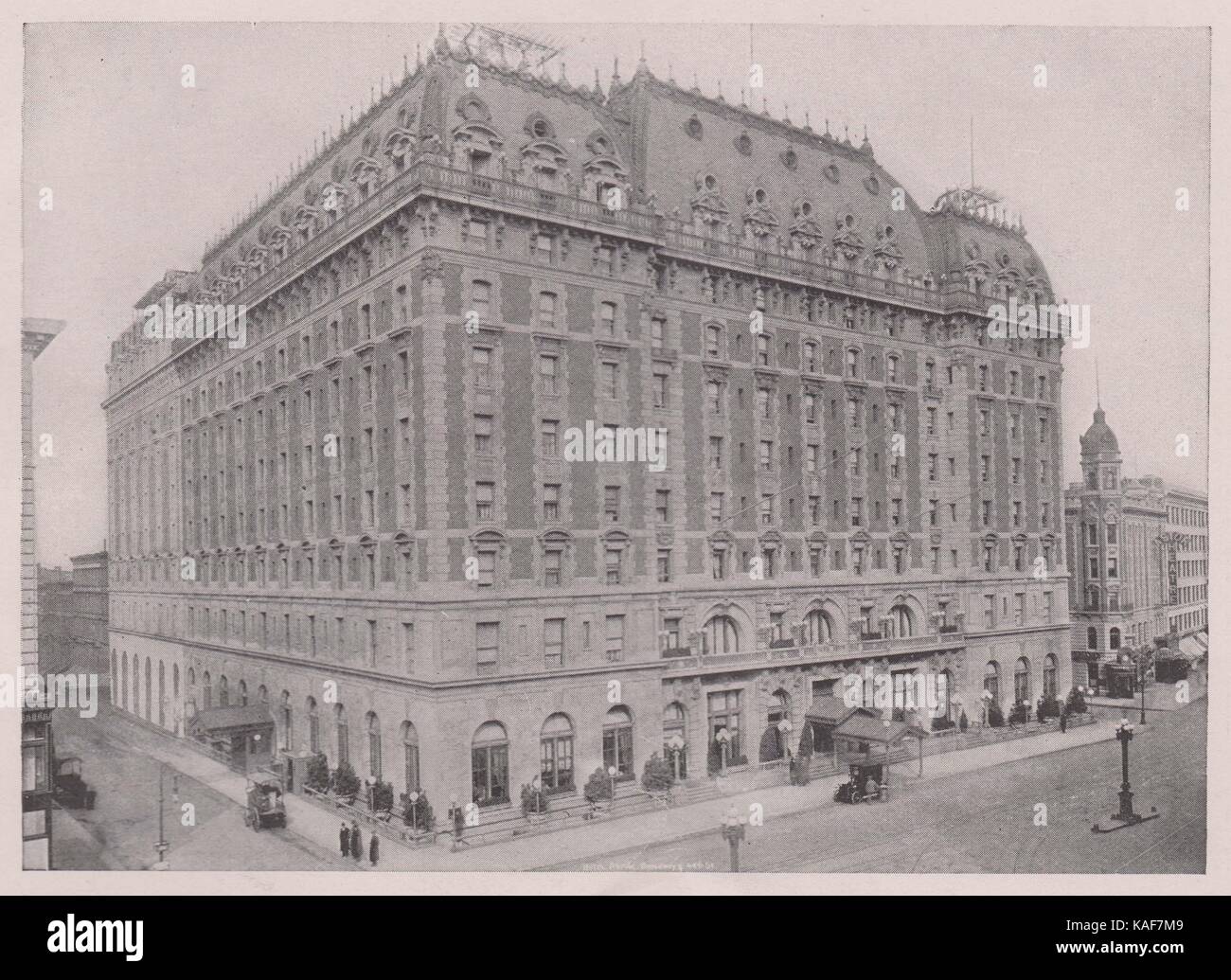 Hotel Astor. Sur Broadway, entre la 44e Rue ; construit en 1904 et agrandi en 1909 ; coût total à ce jour, 10 000 000 $ ; 900 suites… Banque D'Images