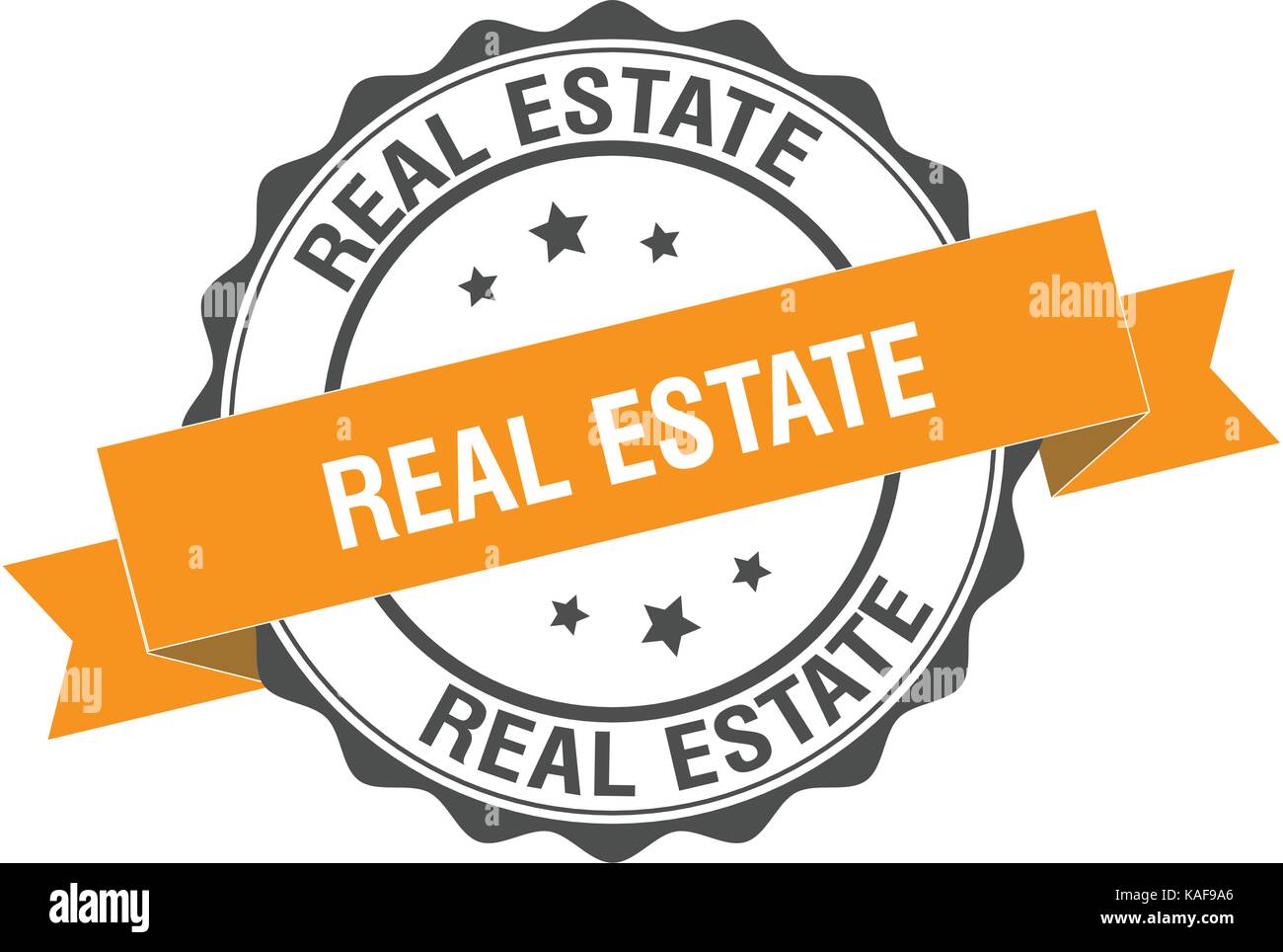 Real estate stamp illustration Illustration de Vecteur