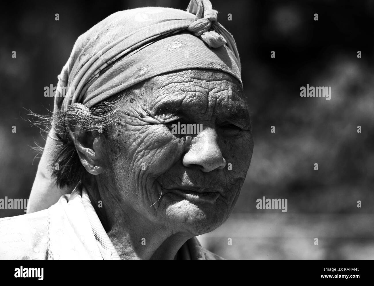 Ifugao Woman, Sagada, Philippines Banque D'Images