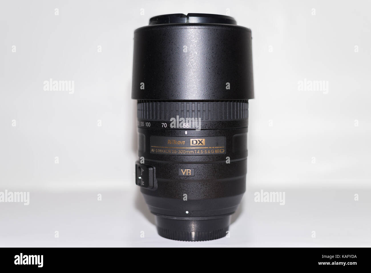 Nikon AF-S 55-300mm zoom lens Banque D'Images