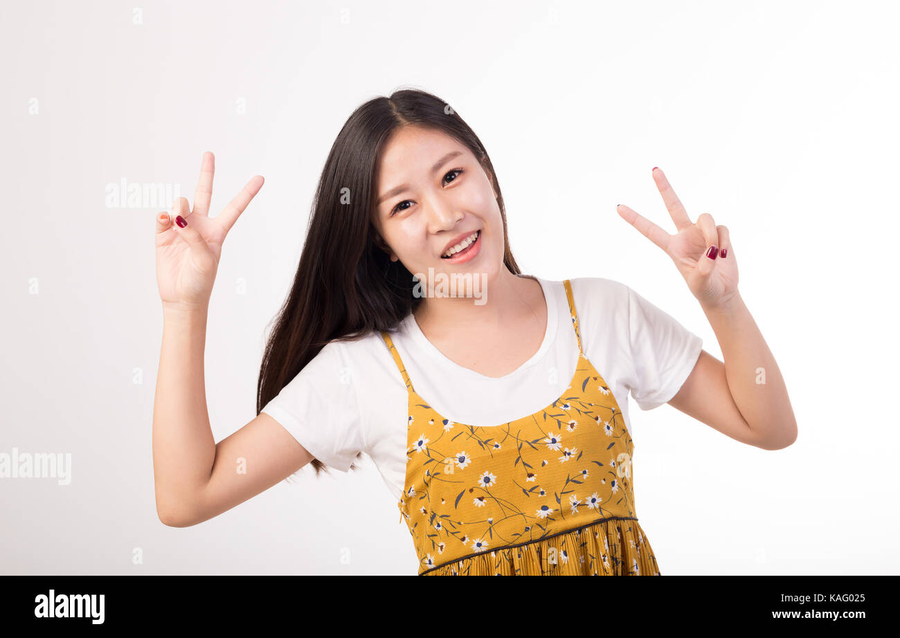 jeune fille asiatique Banque D'Images