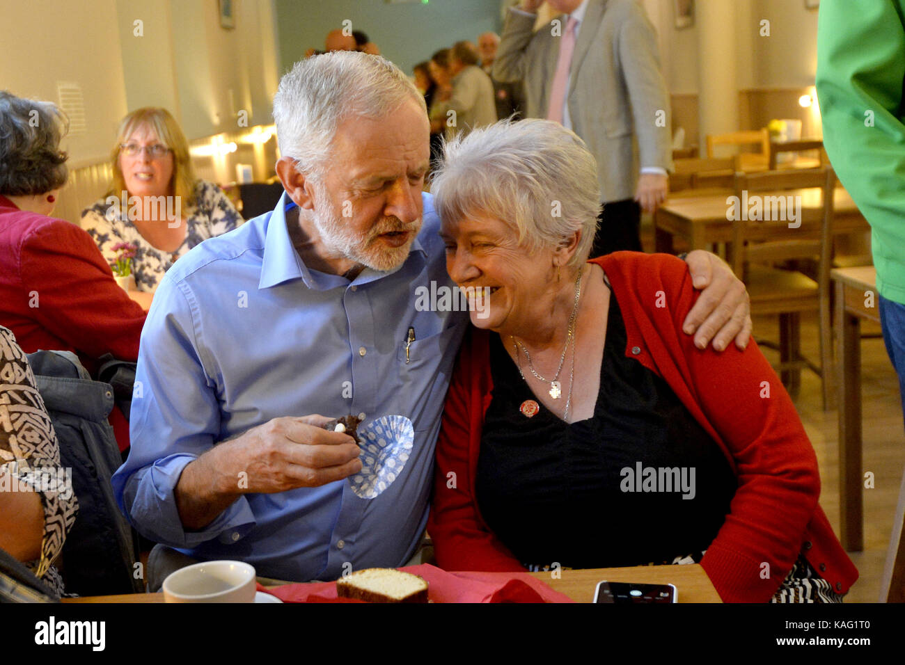 Leader du travail rencontre Jeremy Corbyn retraités à st bryce kirk dans kirkcaldy. avec : Jeremy Corbyn où : kirkcaldy, Royaume-Uni Quand : 26 août 2017 : crédit d'Euan cherry/wenn.com Banque D'Images