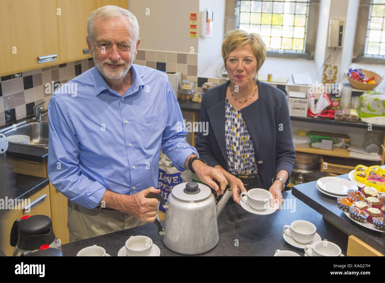 Leader du travail sera Jeremy Corbyn répond aux retraités pour plateau à St Bryce Kirk dans Kirkcaldy. Avec : Jeremy Corbyn Où : Kirkcaldy, Royaume-Uni Quand : 26 août 2017 : Crédit d'Euan Cherry/WENN.com Banque D'Images