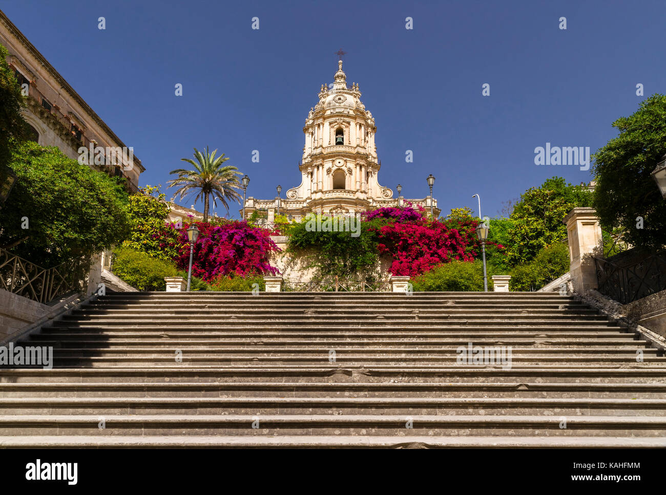 Cathédrale du Duomo di San Giorgio, baroque, Modica, Monti Iblei, Val di Noto, UNESCO World Heritage site, provincia di Ragusa Banque D'Images