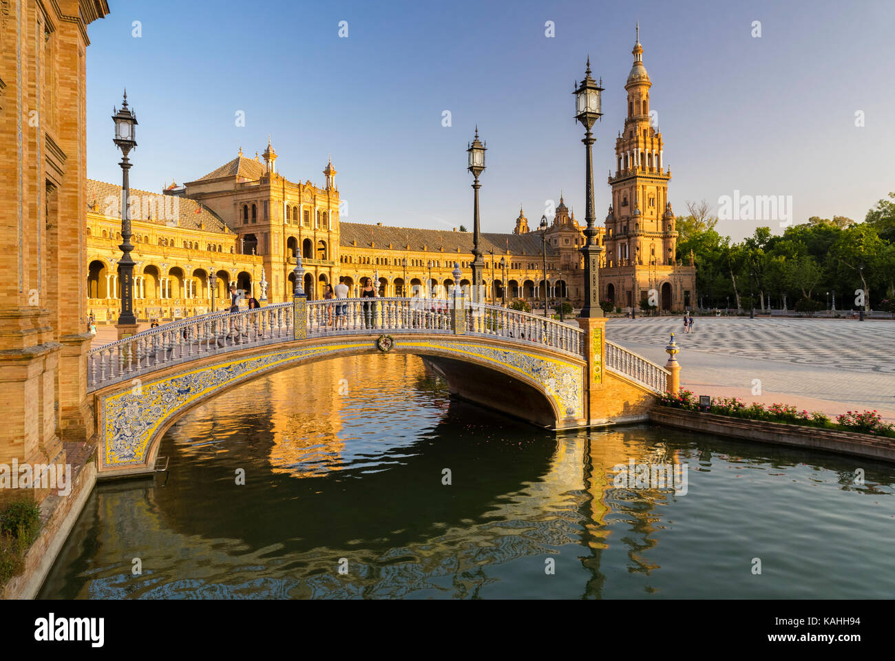 Plaza de España, Séville, Andalousie, Espagne, Europe Banque D'Images