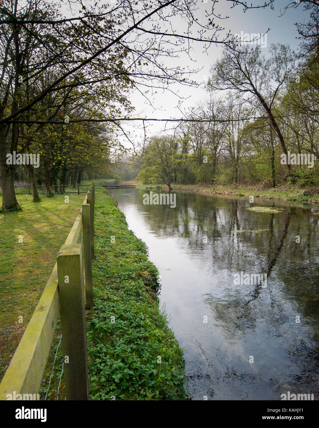 Le monde célèbre ruisseau à truites Chalk Driffield dans l'East Riding of Yorkshire le Club de pêche Les pêcheurs à Driffield gérer le flux. GB Royaume-Uni Angleterre Banque D'Images Le monde célèbre ruisseau à truites Chalk Driffield dans l'East Riding of Yorkshire le Club de pêche Les pêcheurs à Driffield gérer le flux. GB Royaume-Uni Angleterre Banque D'Images
