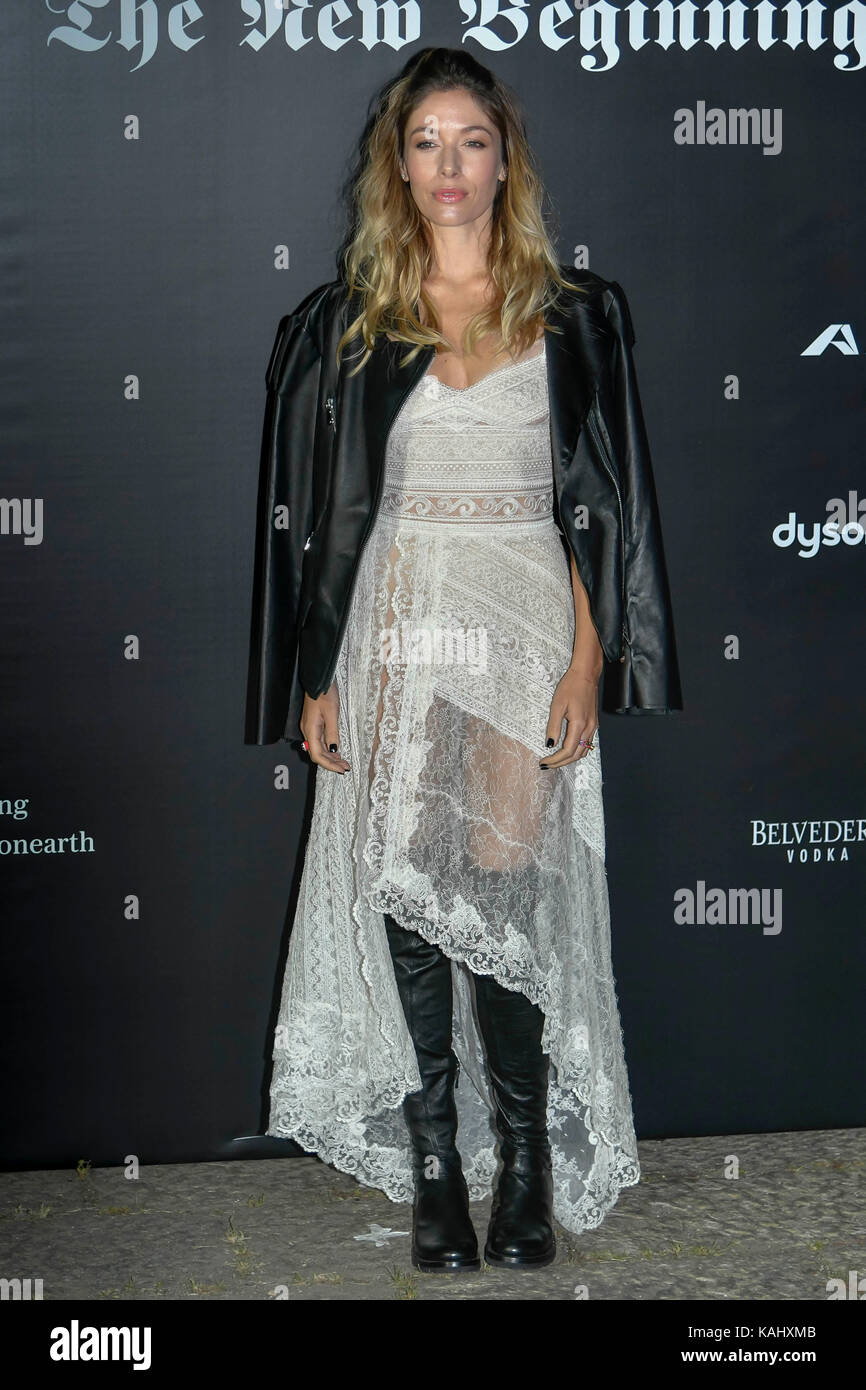 Milan, Italie. 25 septembre, 2017 Événement Vogue Italie Milan. Le nouveau début. Photo : Sarah felberbaum indépendant : crédit photo agency/Alamy live news Banque D'Images