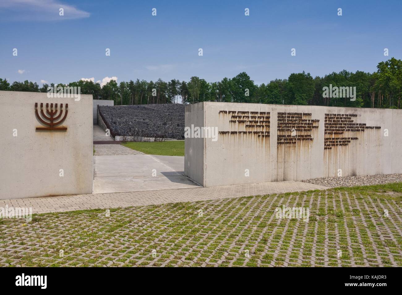 Camp d'extermination de belzec, voïvodie de Lublin, Pologne. Banque D'Images