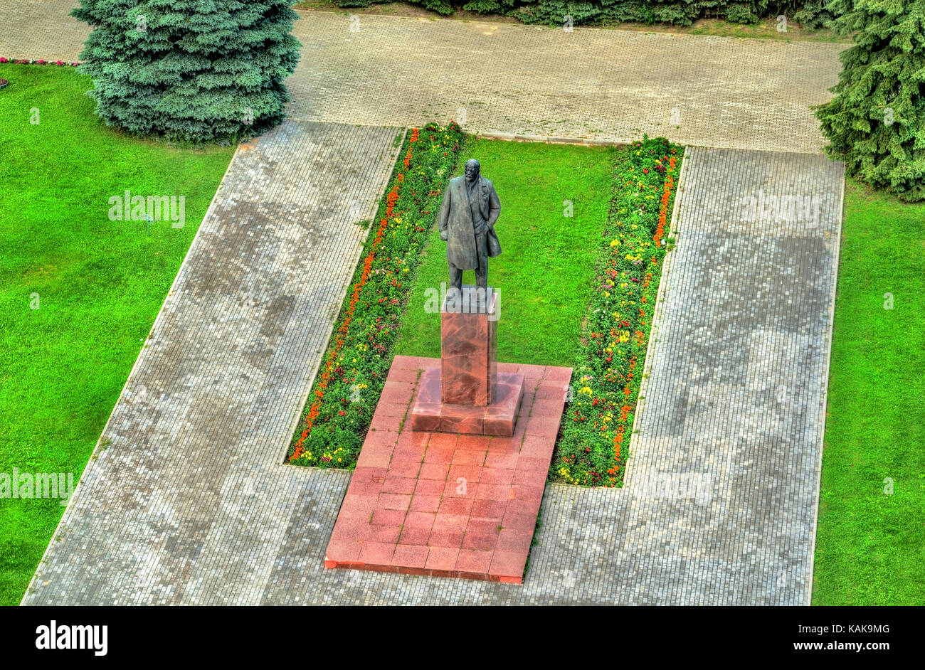 Monument de Vladimir Lénine à suzdal, Russie Banque D'Images