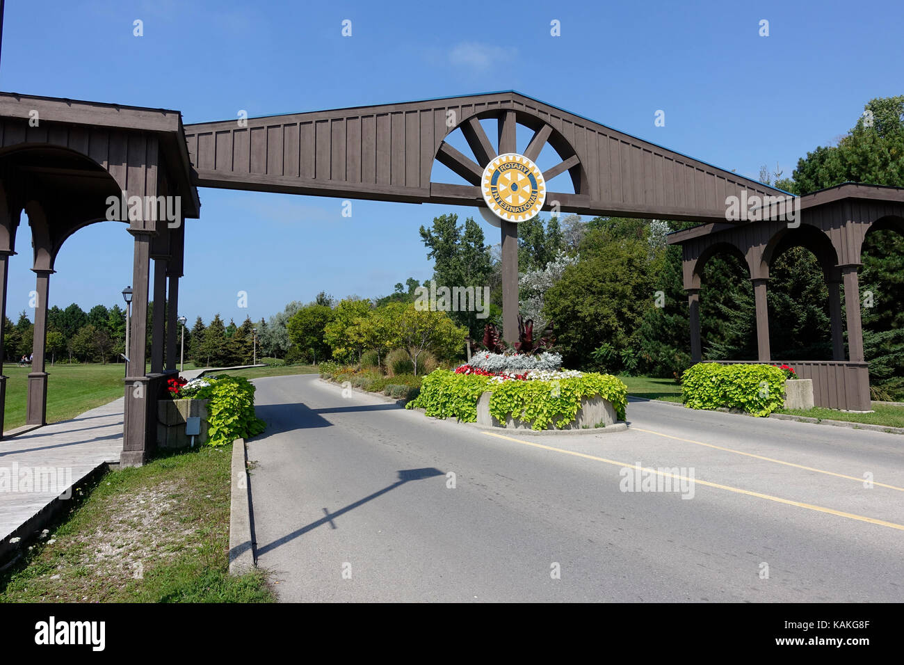 Rotary International Rotary Cove sur le lac Huron une destination populaire en été à Goderich (Ontario) Canada Banque D'Images