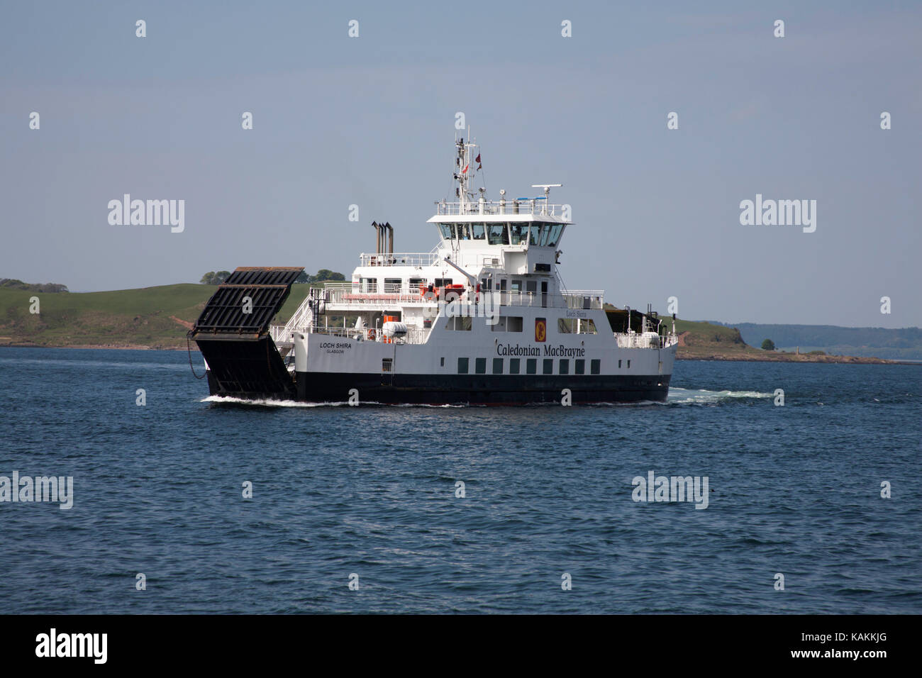 L'hôtel Caledonian macbrayne ferry loch shira ou loch siora naviguant entre la ville de largs et l'île de (Cumbrae) Amérique du sud-ouest de l'Ecosse ayshire Banque D'Images